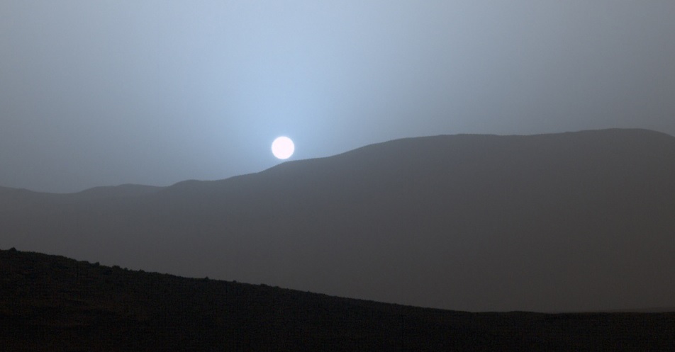 Mars’ın mavi günbatımı bir başka güzel
