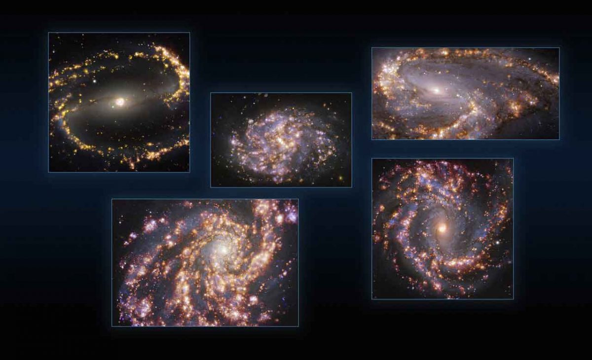 En gizemli beş galaksi fotoğraflandı: Kozmik ‘havai fişekler’